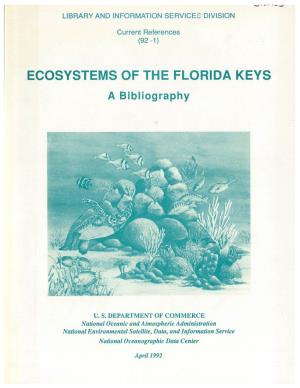 ECOSYSTEMS of the FLORIDA KEYS · a Bibliography