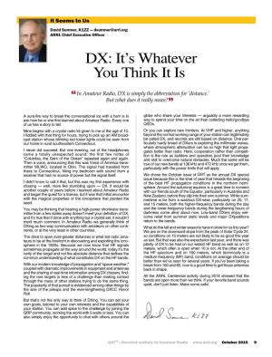 DX: It's Whatever You Think It Is