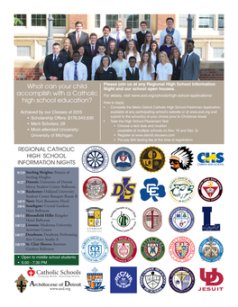 What Can Your Child Accomplish with a Catholic High School Education?