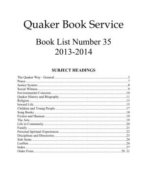 Quaker Book Service