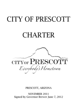 City Charter Prescott, Arizona
