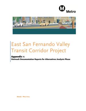 East San Fernando Valley Transit Corridor Project Appendix 1