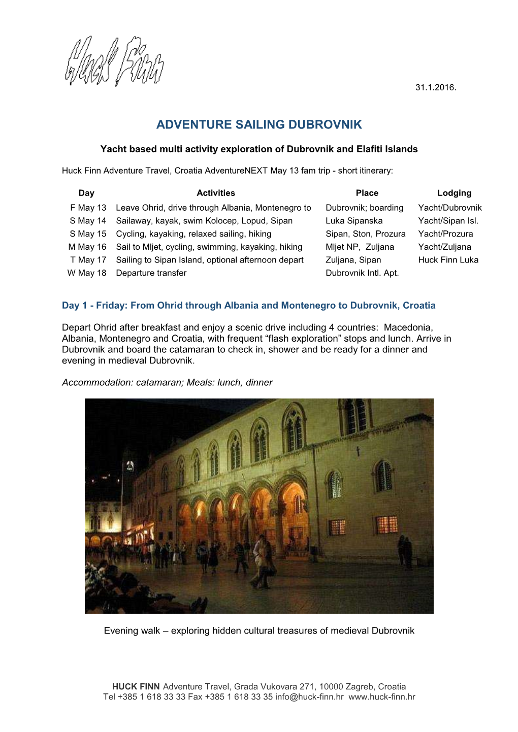 Adventure Sailing Dubrovnik