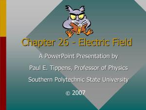 Electric Fieldfield AA Powerpointpowerpoint Presentationpresentation Byby Paulpaul E.E