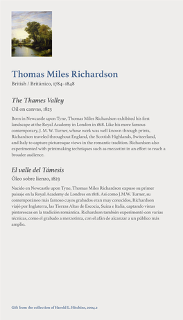 Thomas Miles Richardson British / Británico, 1784–1848