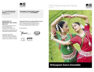 Nrityagram Dance Ensemble ��������������������������������������������������������������Samyoga ���������������������Friday,� April 11, 2014 • 7:30 P.M