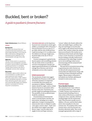 Buckled, Bent Or Broken?
