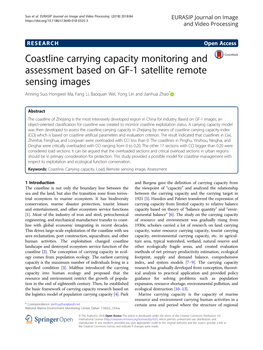 Coastline Carrying Capacity Monitoring and Assessment Based on GF-1