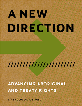 A New Direction – Advancing Aboriginal and Treaty Rights