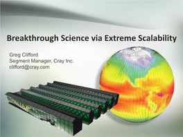 Breakthrough Science Via Extreme Scalability