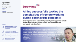 Eurowings Success Story | Opentext
