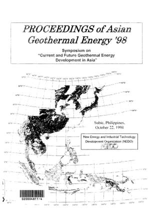 Geothermal Energy in Asia