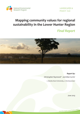 Lower Hunter Valley Community Values Mapping