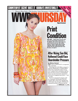 Print Condition NEW YORK — Quirky Prints and Vivid Colors Were Key Runway Trends on Both Sides of the Atlantic, and J