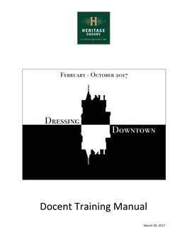 Docent Training Manual