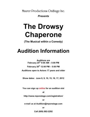 Presents the Drowsy Chaperone