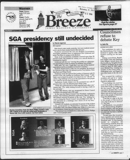 SGA Presidency Still Undecided