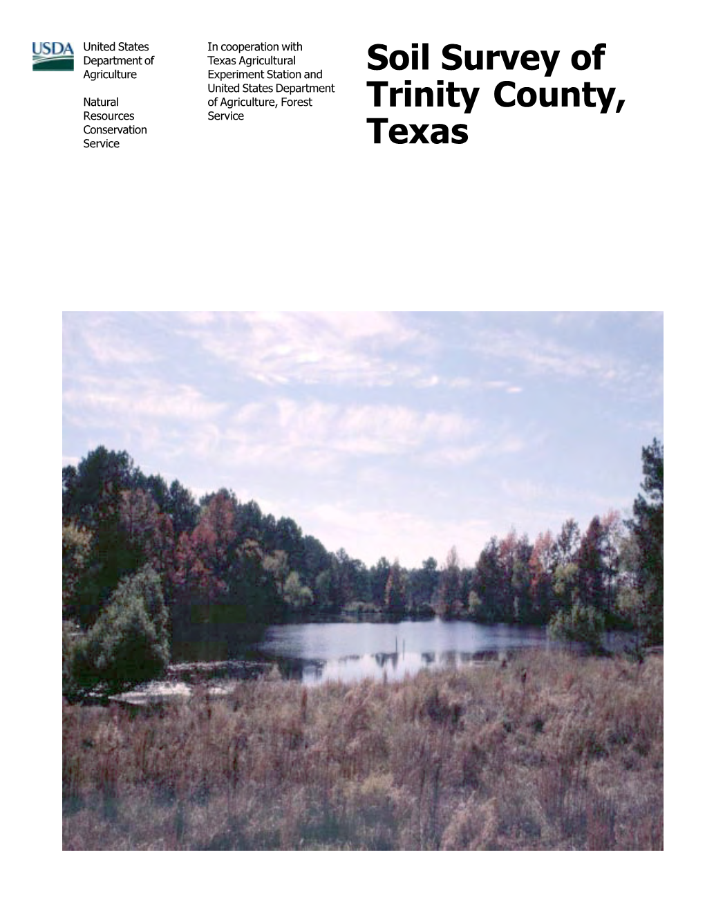 Soil Survey of Trinity County, Texas