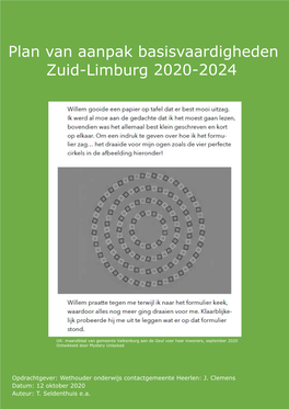 Plan Van Aanpak Basisvaardigheden Zuid-Limburg 2020-2024