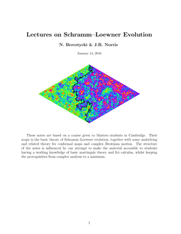 Lectures on Schramm–Loewner Evolution