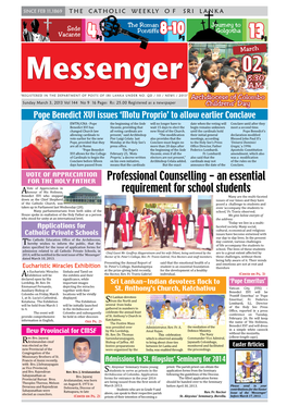 Messenger’ Forms for Rector of St
