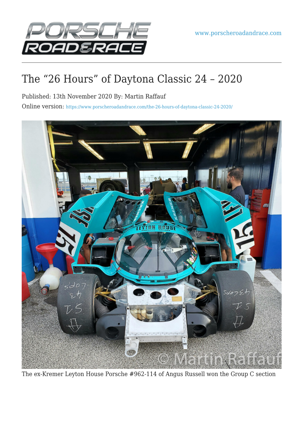 The “26 Hours” of Daytona Classic 24 – 2020