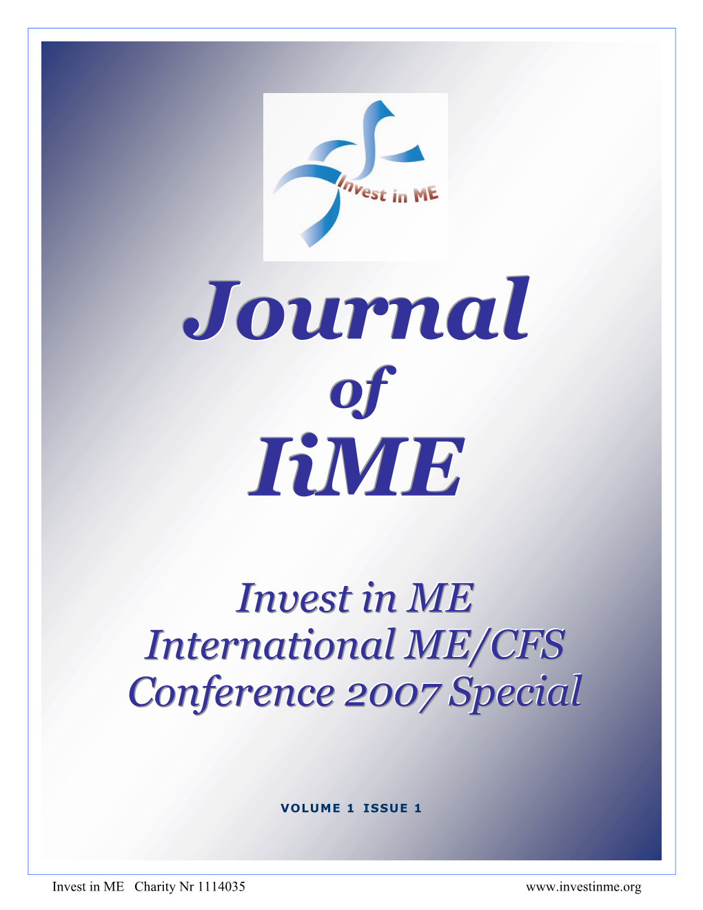 Journal of Iime Volume 1 Issue 1 2