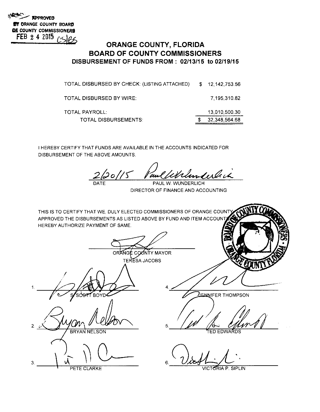 2015-02-24 County Comptroller Consent Item-02 Payee 021315