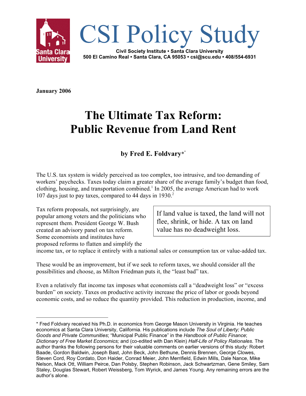 Policy Paper on Tax Reform (Pdf)