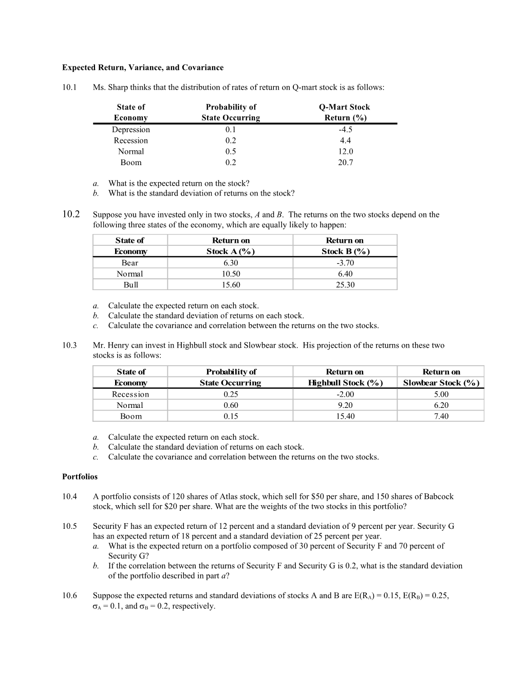 Capital Structure Without Taxes