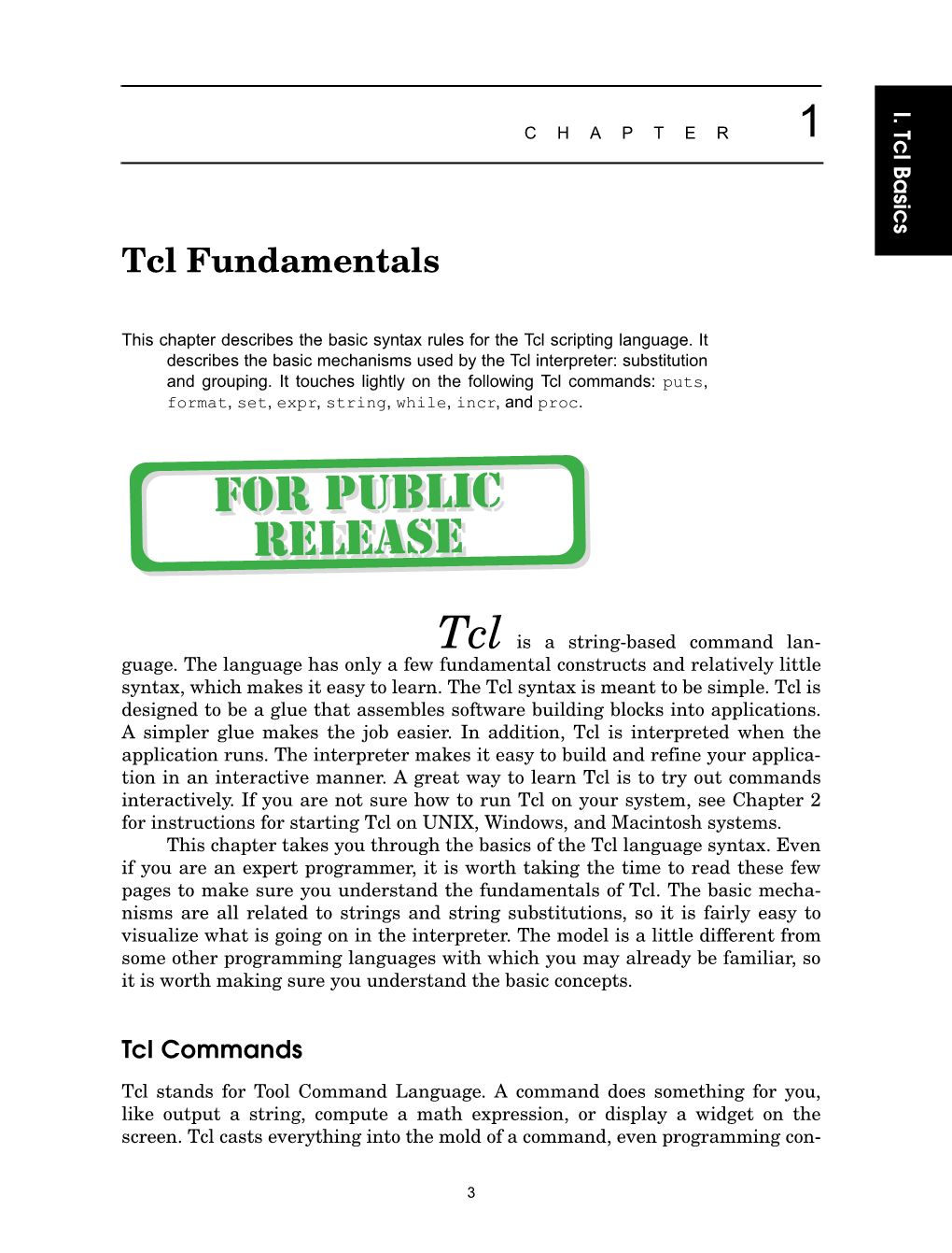 Tcl Basics CHAPTER 1