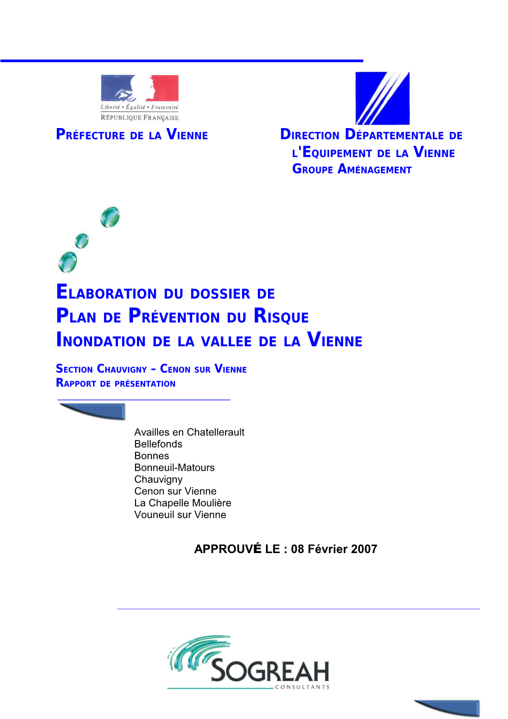PPRI Chauvigny-Cenon-Rapport Présentation