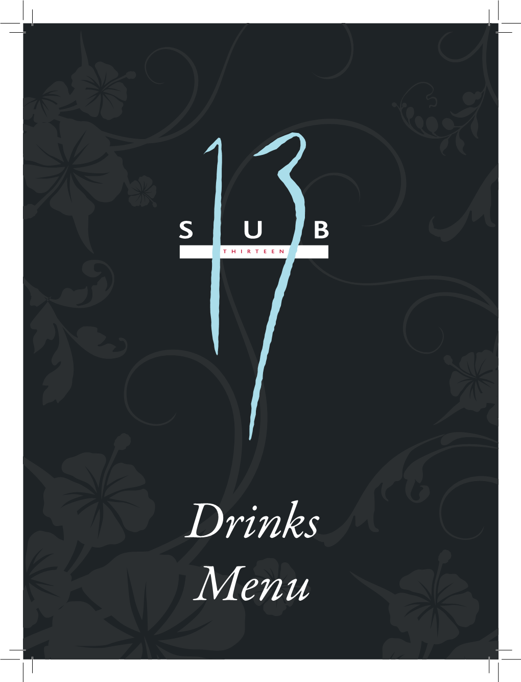 Cocktail Menu