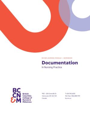 Documentation in Nursing Practice Workbook | 1 PART 1 Workbook Activities 1 Workbook Activity #1