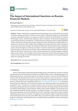 The Impact of International Sanctions on Russian Financial Markets