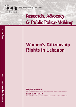 Women's Citizenship Rights in Lebanon