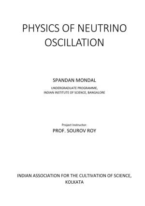 Physics of Neutrino Oscillation