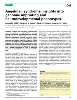 Insights Into Genomic Imprinting and Neurodevelopmental Phenotypes