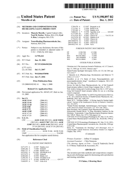 (12) United States Patent (10) Patent No.: US 9,198.897 B2 Merello Et Al