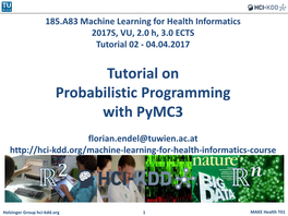 Tutorial on Probabilistic Programming with Pymc3