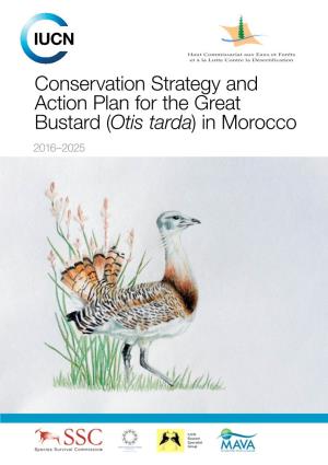 Conservation Strategy and Action Plan for the Great Bustard (Otis Tarda) in Morocco 2016–2025