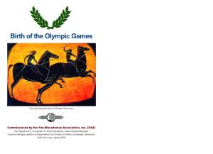 Birth of the Olympic Games