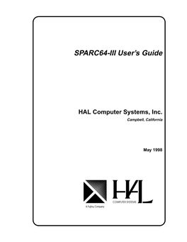 SPARC64-III User's Guide