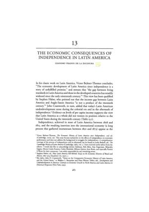 The Economic Consequences of Independence in Latin America