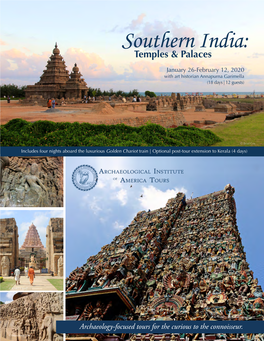 Southern India: Temples & Palaces