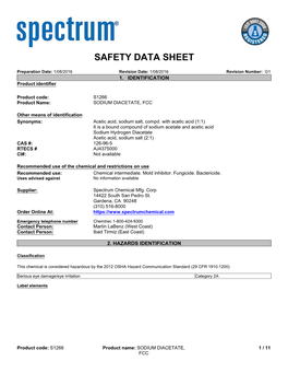 Sodium Diacetate, Fcc