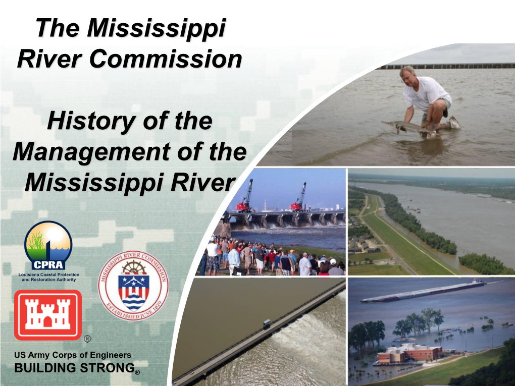 The Mississippi River Commission History of the Management of The