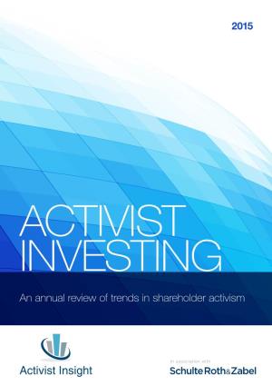Activist Insight’S Josh Black on a Busy Year for Activism