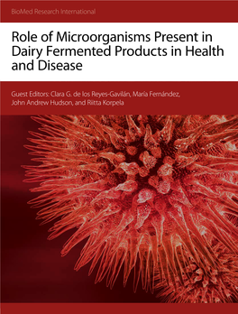 Role of Microorganisms Present in Dairy Fermented Products in Health and Disease Neural Computation for Rehabilitation Guest Editors: Clara G