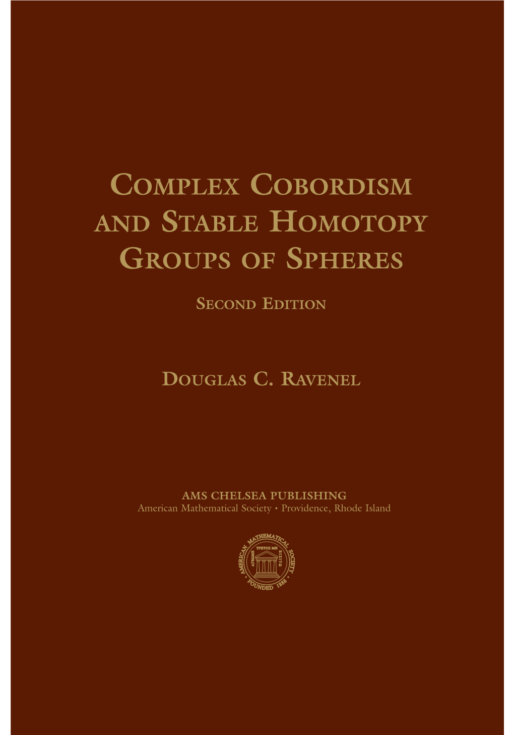 Complex Cobordism and Stable Homotopy Groups of Spheres - DocsLib